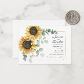 Eukalyptus floral Botanischer Rettetest Mitteilungskarte (Vorderseite/Rückseite Beispiel)