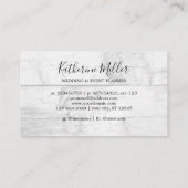 Eukalyptus Floral Botanisches Holz rustikale Rose Visitenkarte (Rückseite)