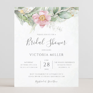 Eukalyptus Floral Bridal Dusche Einladung