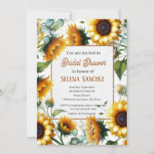 Eukalyptus floral Bride Brautparty Einladung (Vorderseite)