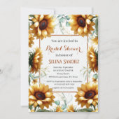 Eukalyptus floral Bride Brautparty Einladung (Vorderseite)