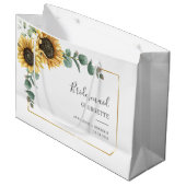 Eukalyptus floral Bridesmaid Wedding Große Geschenktüte (Vorderseite Schrägansicht)