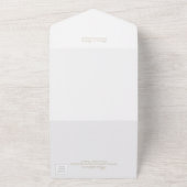 Eukalyptus Floral Calligraphy Wedding All In One Einladung (Außenbereich)