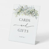 Eukalyptus Floral Cards und Giftzeichen Sockelschild (Vorderseite)