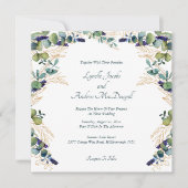 Eukalyptus floral einladung (Vorderseite)