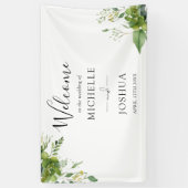 Eukalyptus Floral Elegant Wedding Welcome Banner (Vertikal)
