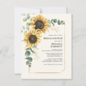 Eukalyptus floral Foliage Brautparty Einladung (Vorderseite)