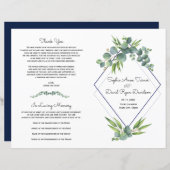 Eukalyptus floral Foliage Wedage (Vorne/Hinten)