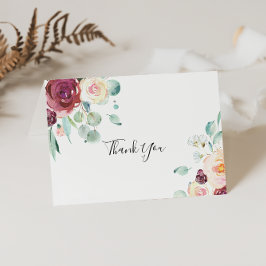 Eukalyptus floral geflochtene Hochzeit Danke Karte