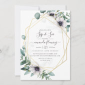 Eukalyptus floral Geometric Sip und Siehe Einladung (Vorderseite)