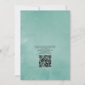 Eukalyptus Floral Geometric Wedding Foto Invitati Einladung (Rückseite)