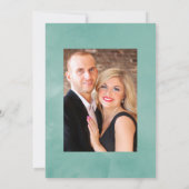 Eukalyptus Floral Geometric Wedding Foto Save The Date (Rückseite)