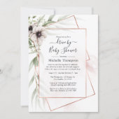 Eukalyptus Floral Geometrisches Laufwerk durch Dus Einladung (Vorderseite)