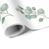 Eukalyptus floral geschenkpapier (Rolleneckpunkt)