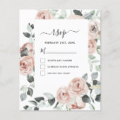 Eukalyptus Floral Greenerity Wedding RSVP (Vorderseite)