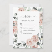Eukalyptus Floral Greenerity Wedding RSVP Einladun Einladung (Vorderseite)