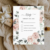 Eukalyptus Floral Greenerity Wedding RSVP Flyer