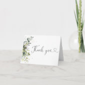 Eukalyptus Floral Greenery Danke Karte (Vorderseite)