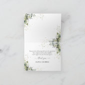 Eukalyptus Floral Greenery Danke Karte (Innenseite)