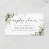 Eukalyptus Floral Greenery Display Dusche Begleitkarte (Vorderseite)