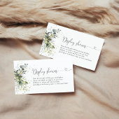 Eukalyptus Floral Greenery Display Dusche Begleitkarte