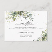Eukalyptus Floral Greenery Eintrittskarte Begleitkarte (Vorderseite)
