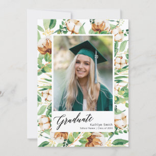 Eukalyptus Floral Greenery Script Foto Abschluss Einladung
