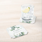 Eukalyptus Floral Greenery Script Rette unser Datu Untersetzer (Vor Ort)