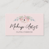 Eukalyptus Floral Makeup Artist Business Cards Visitenkarte (Vorderseite)