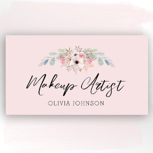 Eukalyptus Floral Makeup Artist Business Cards Visitenkarte