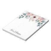 Eukalyptus floral Notepad Notizblock (Rotiert)