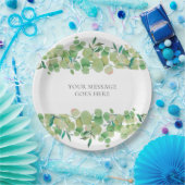 Eukalyptus Floral Pappteller (Party)