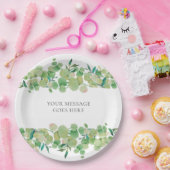 Eukalyptus Floral Pappteller (Party)