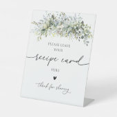 Eukalyptus Floral Rezept Karte Sockelschild (Vorderseite)