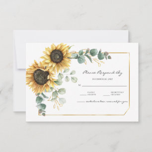 Eukalyptus floral RSVP karte