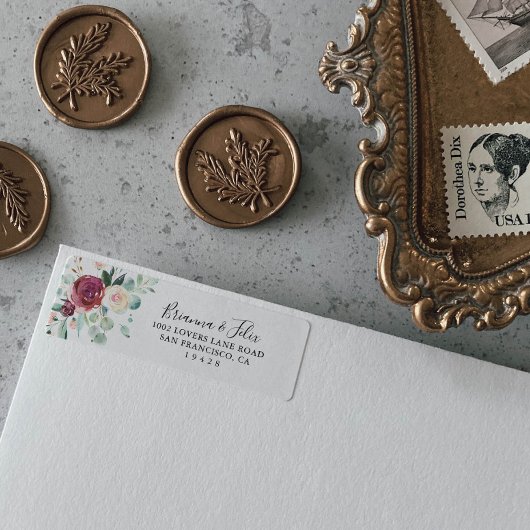 Eukalyptus Floral Rücksendeadresse