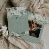 Eukalyptus Floral Sage Green Rett Date Card Einladung