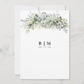 Eukalyptus Floral Save the Date (Rückseite)