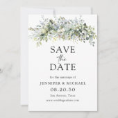 Eukalyptus Floral Save the Date (Vorderseite)