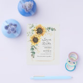 Eukalyptus floral Save the Date Flyer (Einzeln)