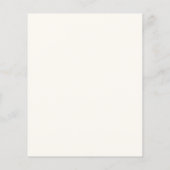 Eukalyptus floral Save the Date Flyer (Hinten)