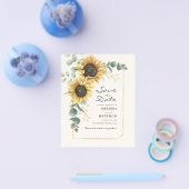 Eukalyptus floral Save the Date Flyer (Einzeln)
