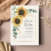 Eukalyptus floral Save the Date Flyer