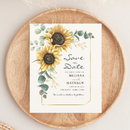 Eukalyptus floral Save the Date Flyer