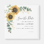 Eukalyptus floral Save the Date Magnet (Vorne)