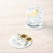 Eukalyptus floral Save the Date Untersetzer (Vor Ort)