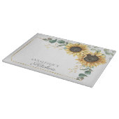 Eukalyptus floral schneidebrett (Ecke)