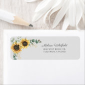 Eukalyptus floral Script-Rücksendeadresse (Insitu)