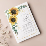 Eukalyptus Floral Sonnenblume 40. Geburtstags-Part Einladung<br><div class="desc">Eukalyptus Floral Sonnenblume 40. Geburtstag Party Einladung können Sie einfach Ihre Geburtstagsdetails hinzufügen,  indem Sie auf "Personalisieren" Schaltfläche.</div>