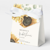 Eukalyptus Floral Sunflower Brautparty Geschenkschachtel (Vorderseite)
